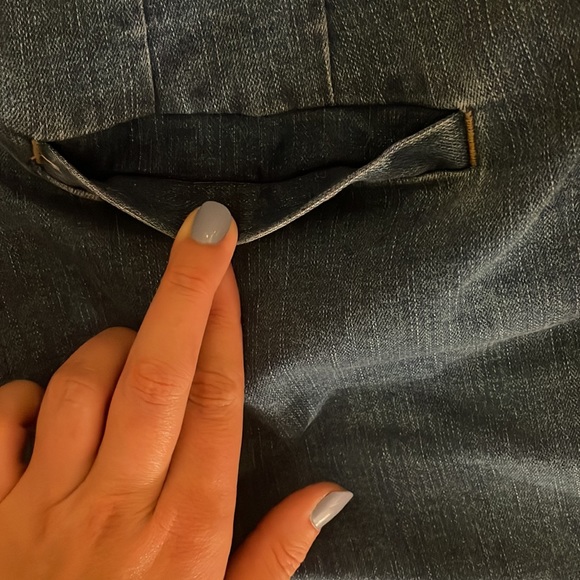 Eloquii Paper Bag High Waist Denim Shorts 18 - Picture 5 of 8